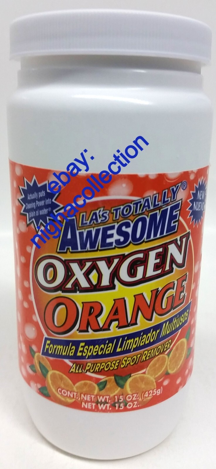 Qty 3 -LA’sTotally Awesome Power Oxygen ORANGE Base Cleaner ChlorineFree 15 ozEa
