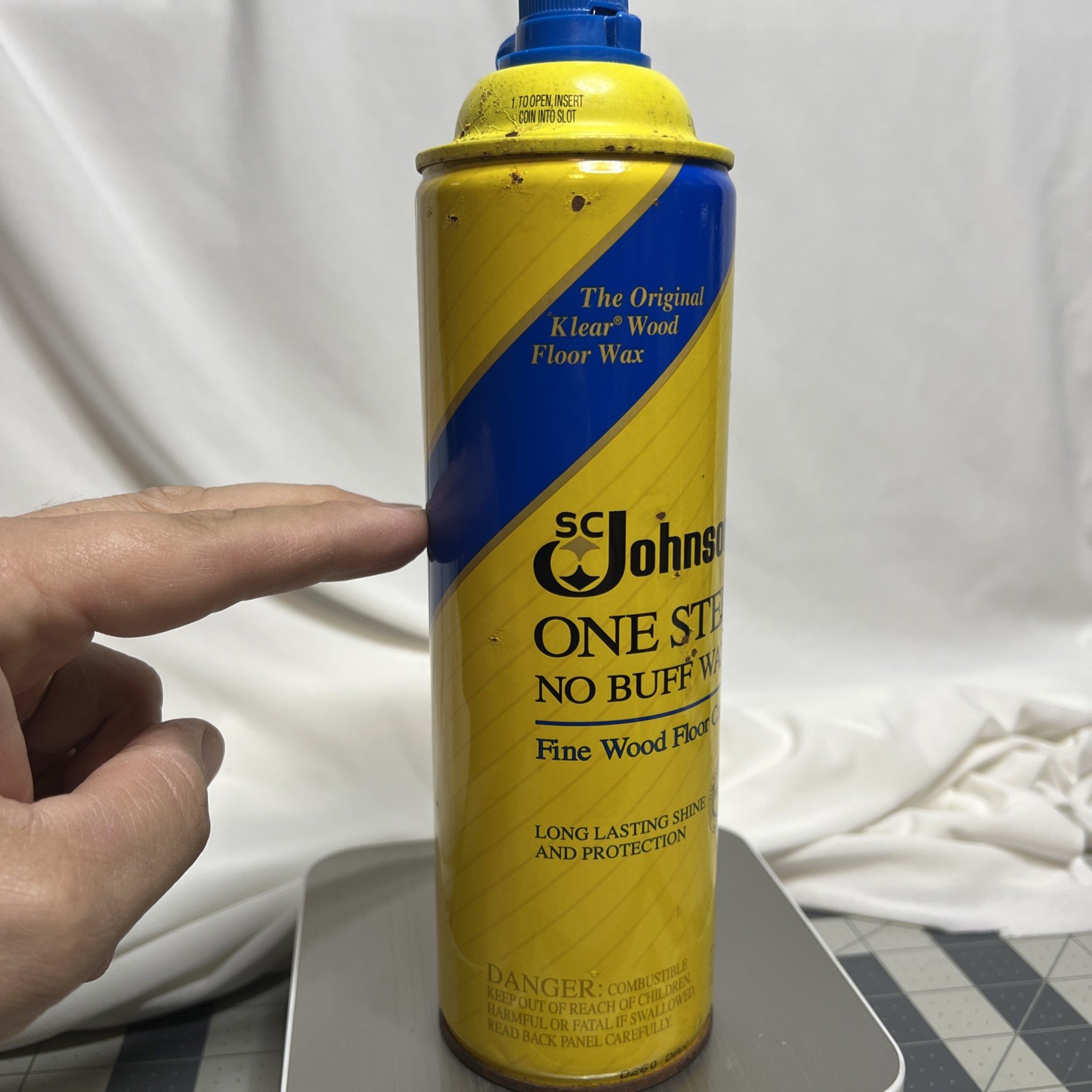 SC Johnson One Step No Buff Wax Half Full Bottle Discontinued Floor Wax