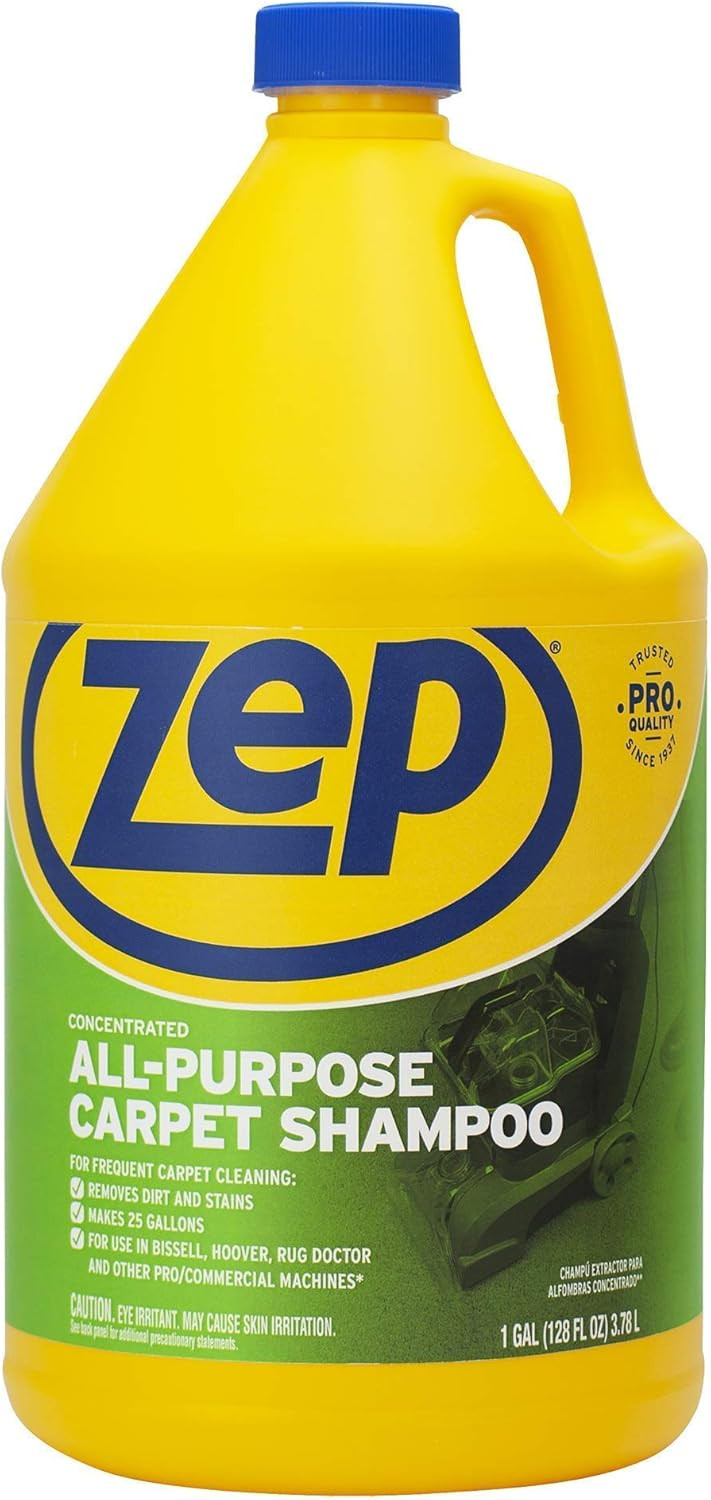 Zep All-Purpose Carpet Shampoo Concentrate, 1 Gallon – ZUCEC128
