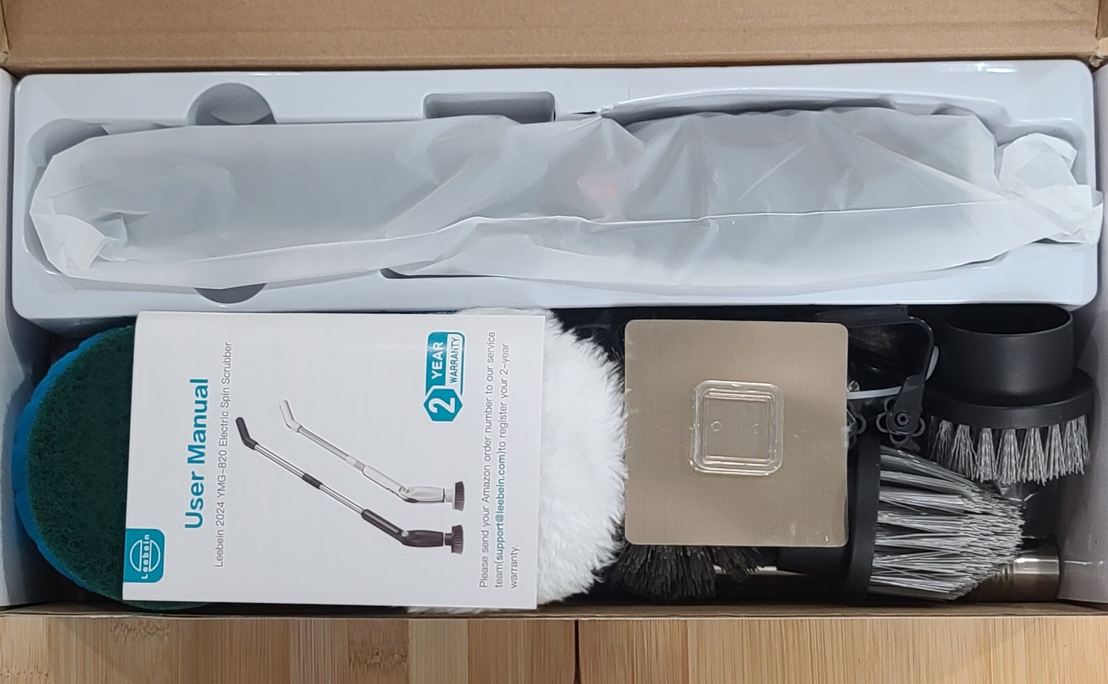 Electric Spin Scrubber Cleaning Brush Leebein YMG-818 Replaceable Heads 2024 Mod