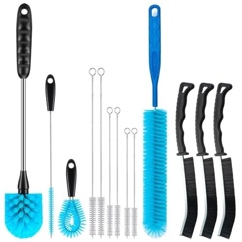 13 Pcs Bottle Brush Cleaning Set Long Handle Bottle Cleaner for Washing Narrow