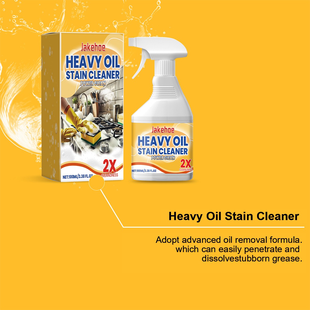 Kitchen Spray Cleaner and Degreaser for Kitchens Countertops 3.4oz