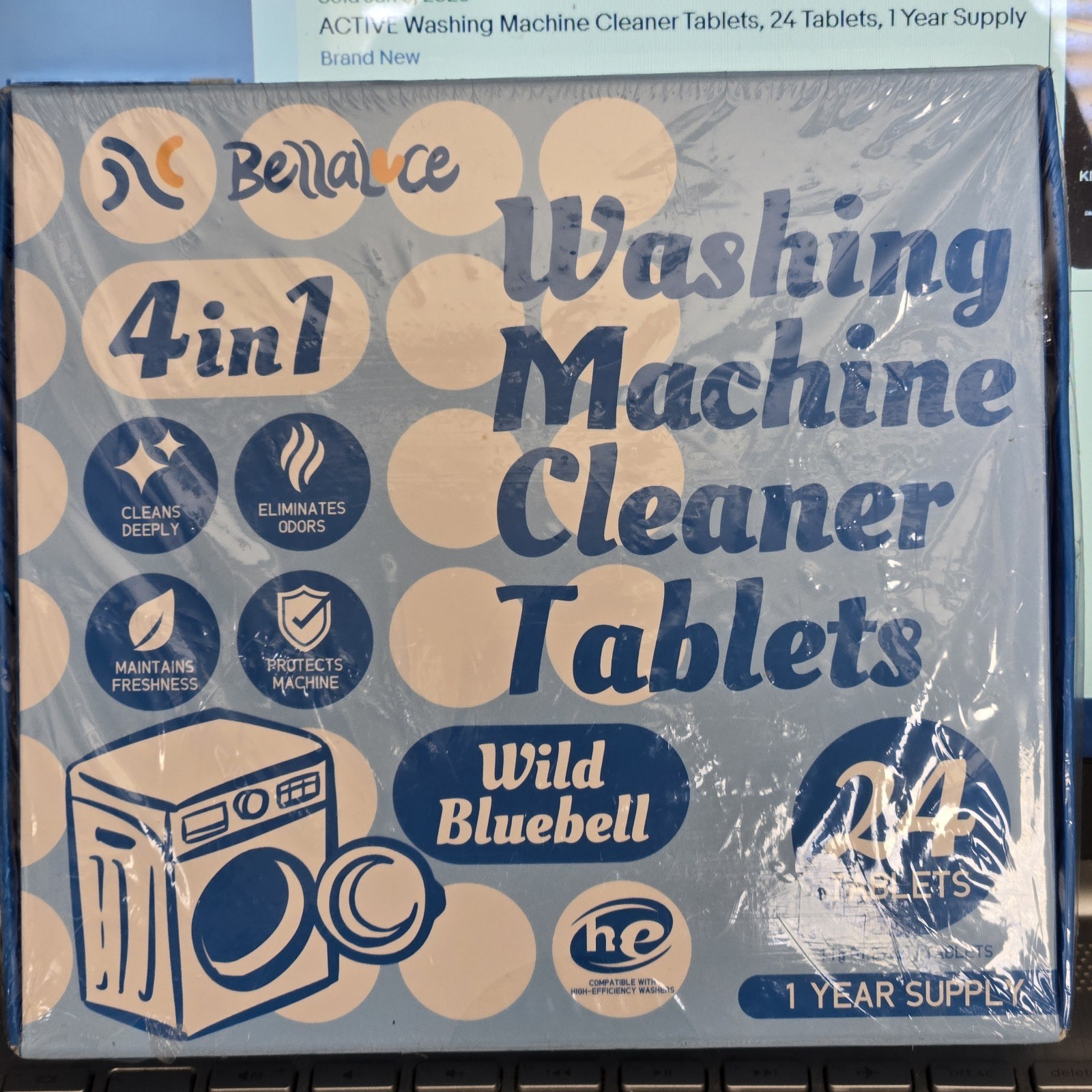Washing Machine Cleaner Tablets 24 Pack – HE Front & Top Load Bellaluce