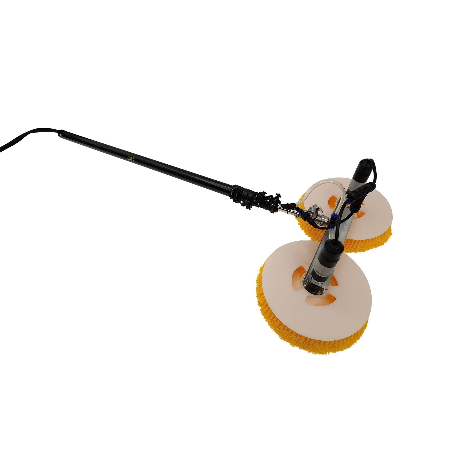 110V Double Head Electric Solar Photovoltaic Cleaning Machine 4m Telescopic Rod