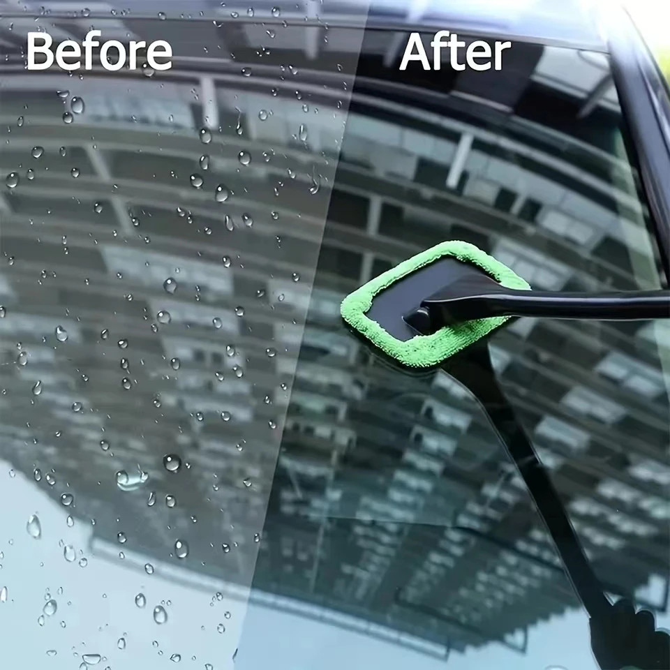 Car Window Cleaner Brush Kit Windshield Cleaning Wash Tool Inside Interior Auto