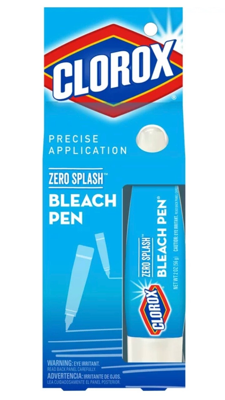 New in Box Clorox Zero Splash Bleach Pen, 1 Pen Below $85.00 Retail