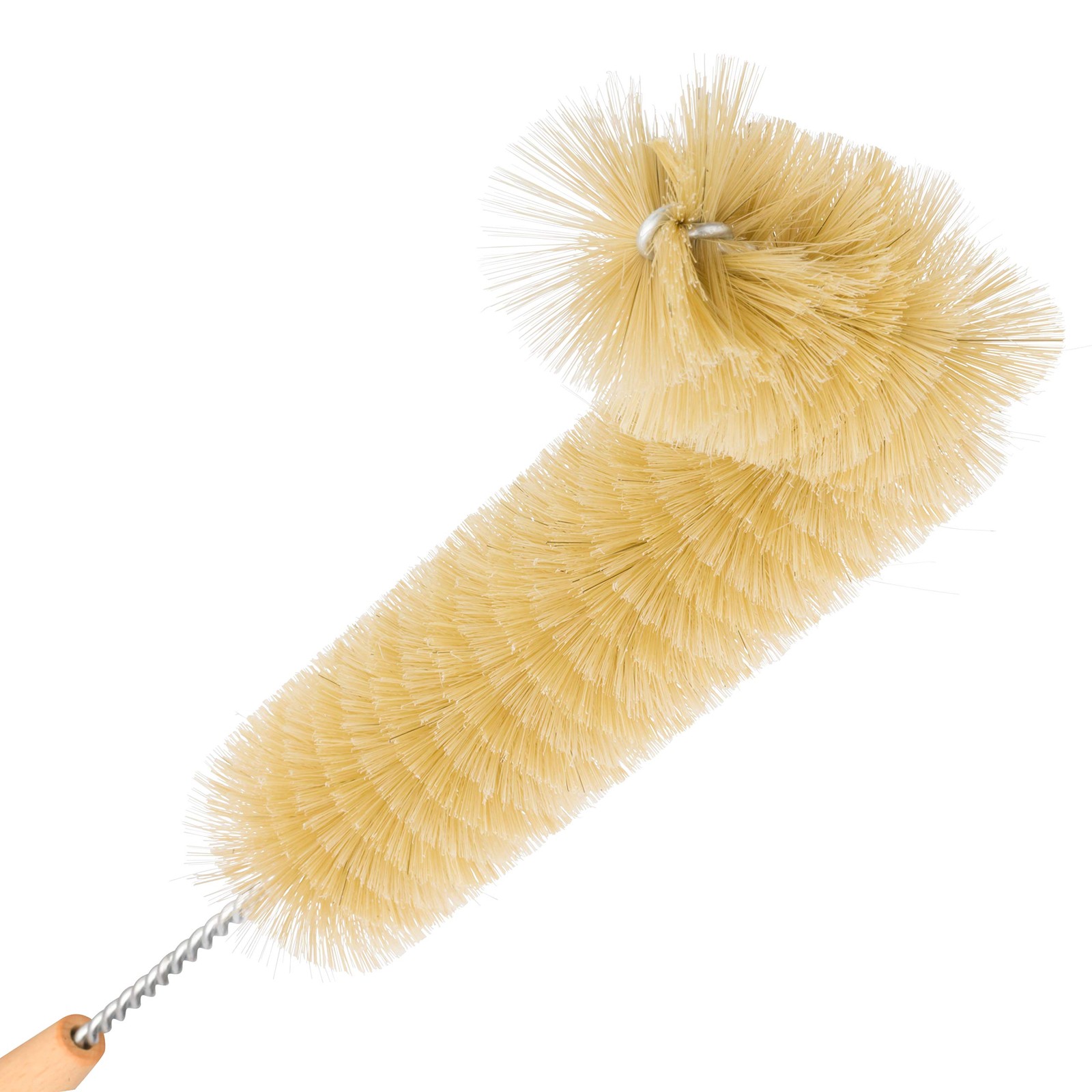 Natural Pig Bristle Radiator Brush with Oiled Beechwood Handle, 18-1/2-Inches