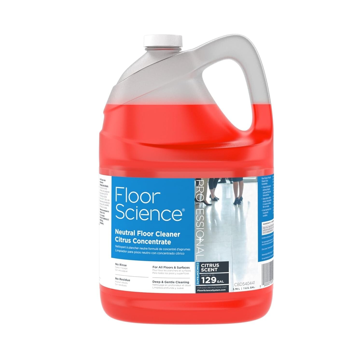 Gentle Deep Clean – Floor Science Citrus Concentrate, 1 Gallon, No Residue