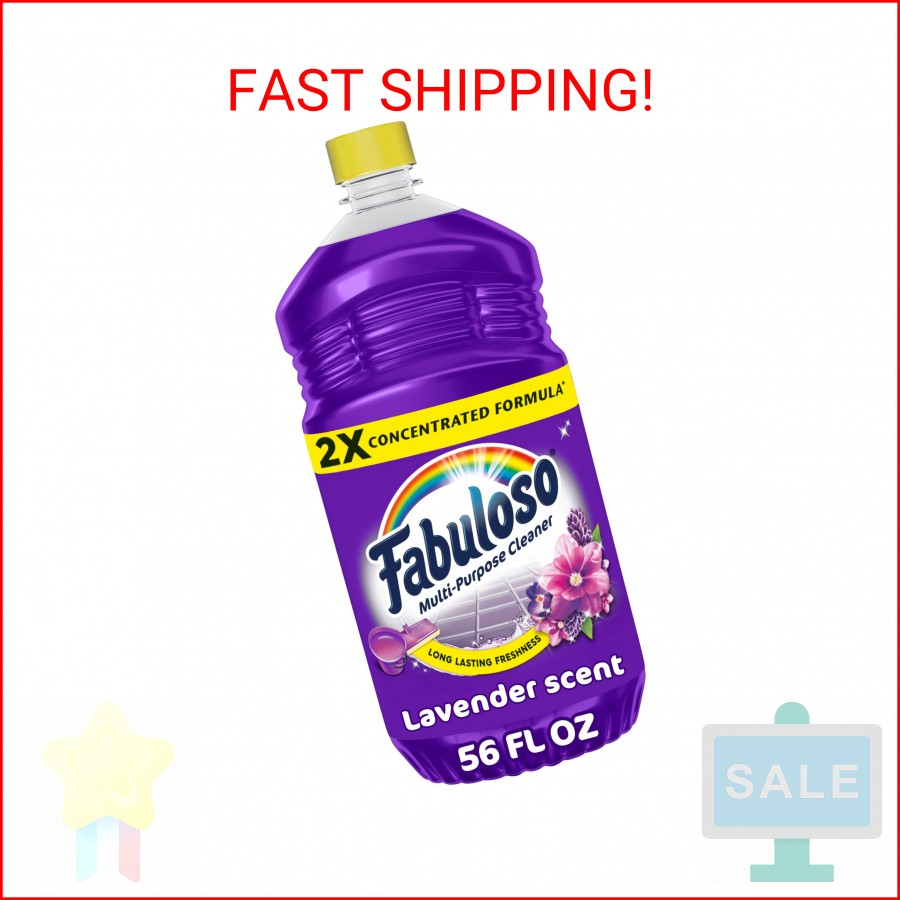 Fabuloso Multi-Purpose Cleaner & Floor Cleaner, 2X Concentrated, Lavender Scent,