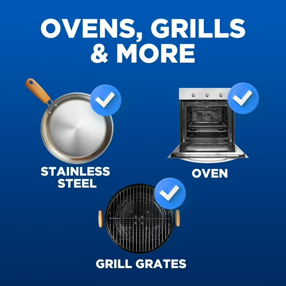 Easy-Off Fume Free Oven Cleaner Foam, Removes Grease & Burned-On Food, For Ovens