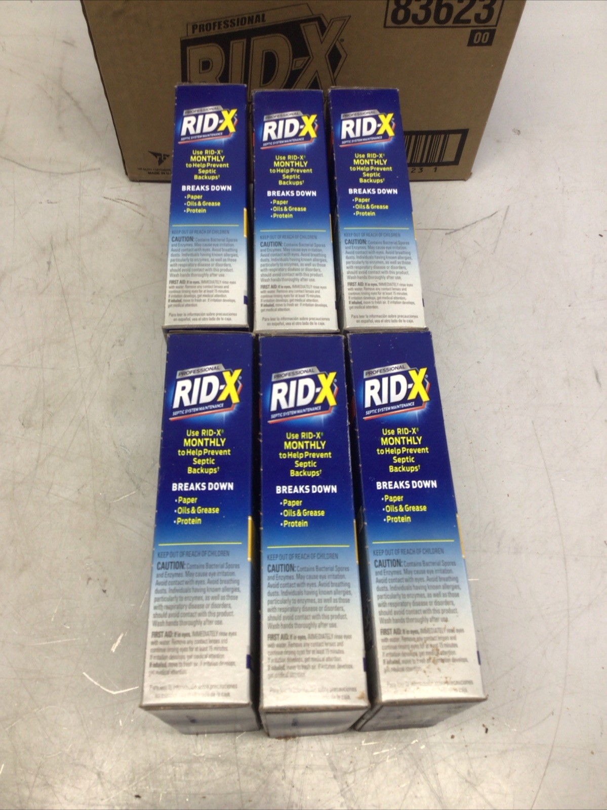RID-X Septic Tank Treatment 12 Month Supply Of Powder 117.6 oz 100% Biobased