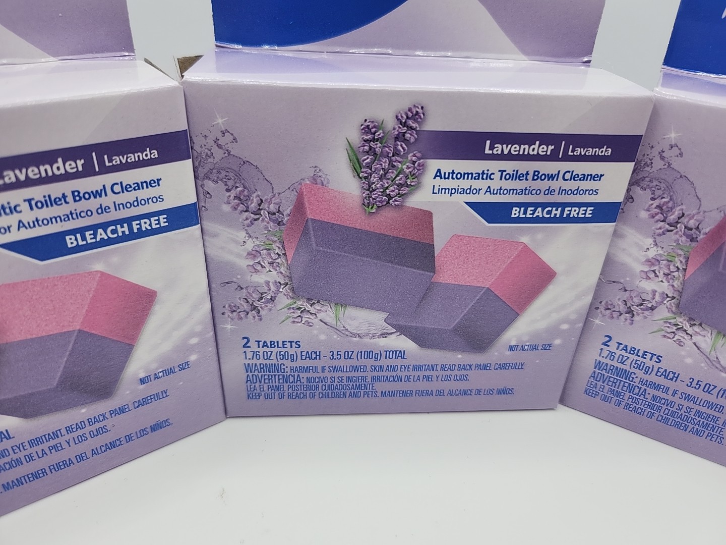 3x Lot Boxes Clorox Automatic Toilet Bowl Cleaner Lavender Bleach Free