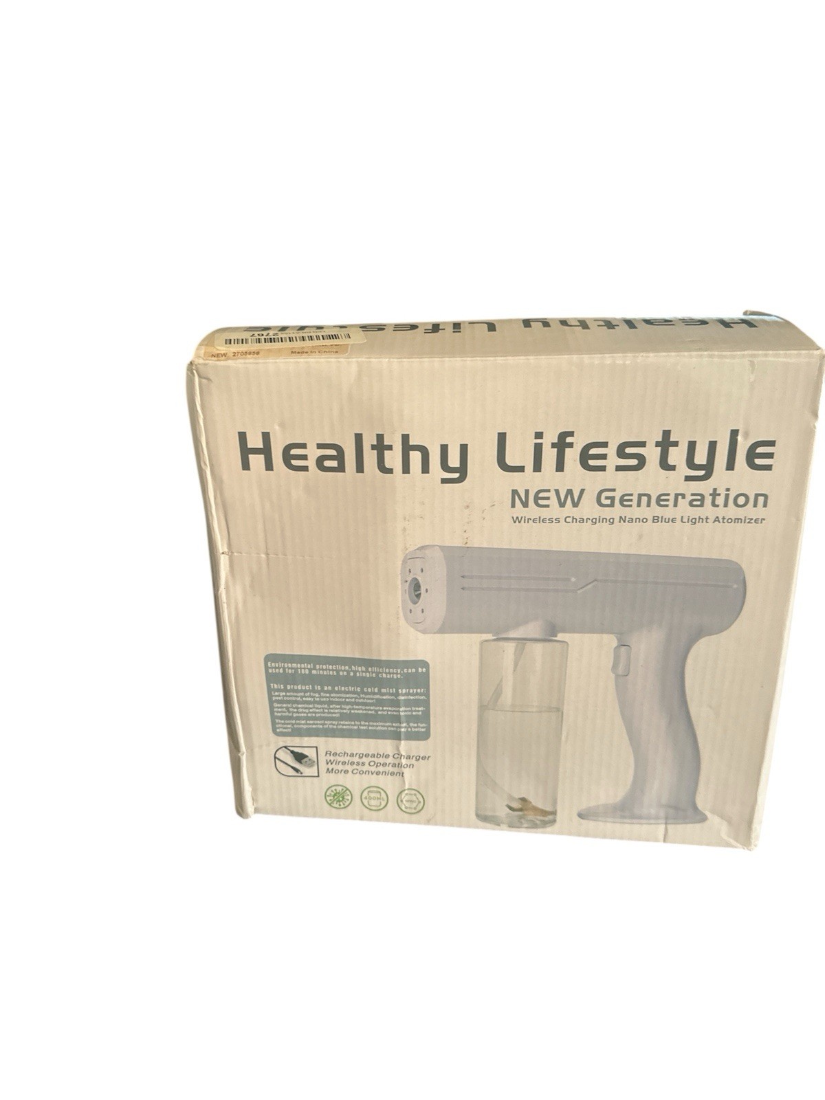 Healthy Lifestyle New Generation Efficient Wireless Nano Blue Light Atomizer