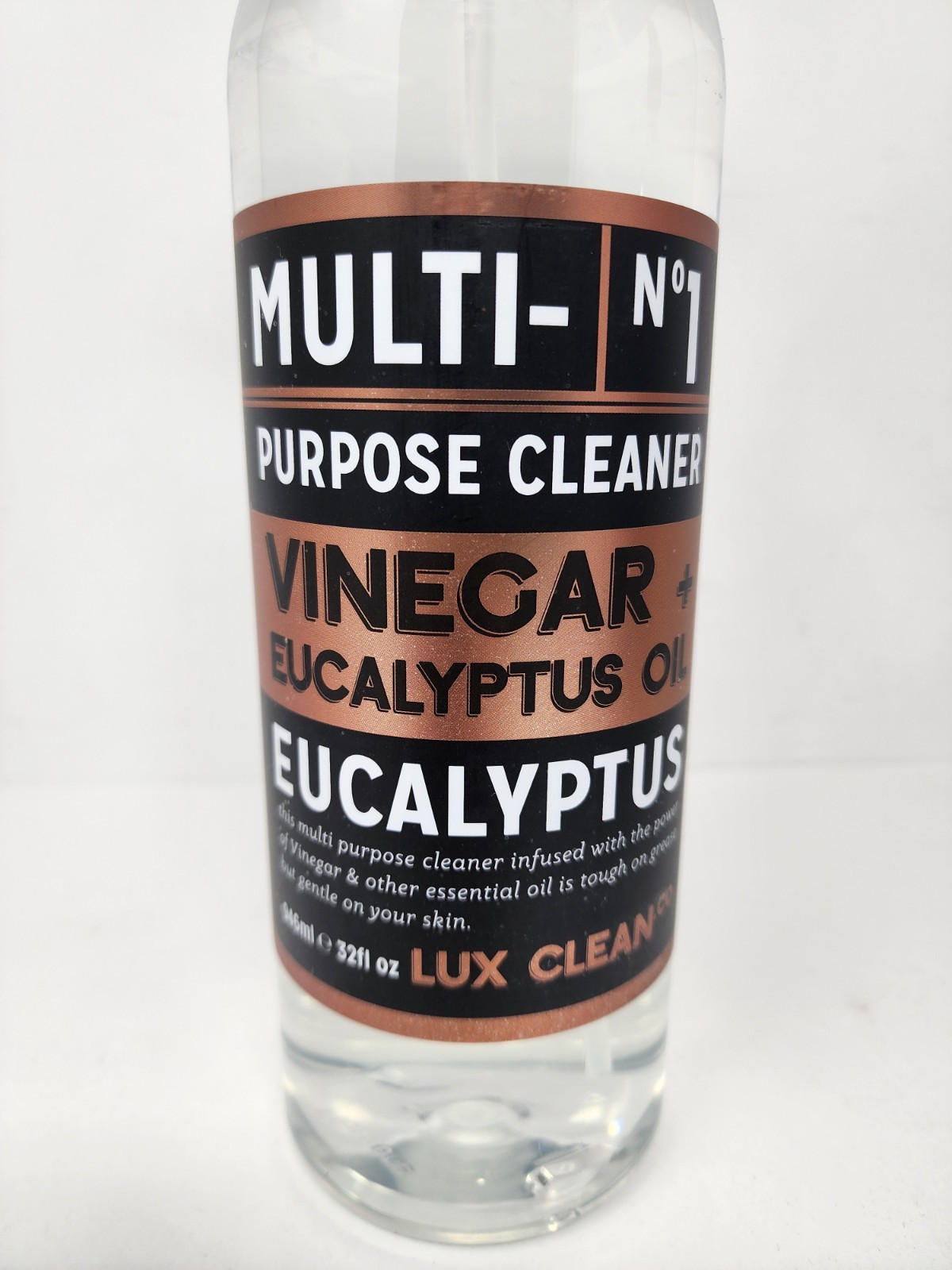2 Lux Clean Vinegar & Eucalyptus Oil Multi Purpose Spray Cleaner 32 Fl Oz