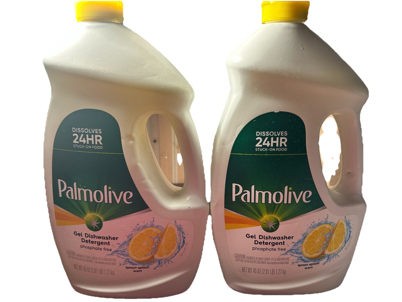 2 Palmolive Gel Dishwasher Detergent Lemon Splash 45 oz Shelf Ware See Images 🚨
