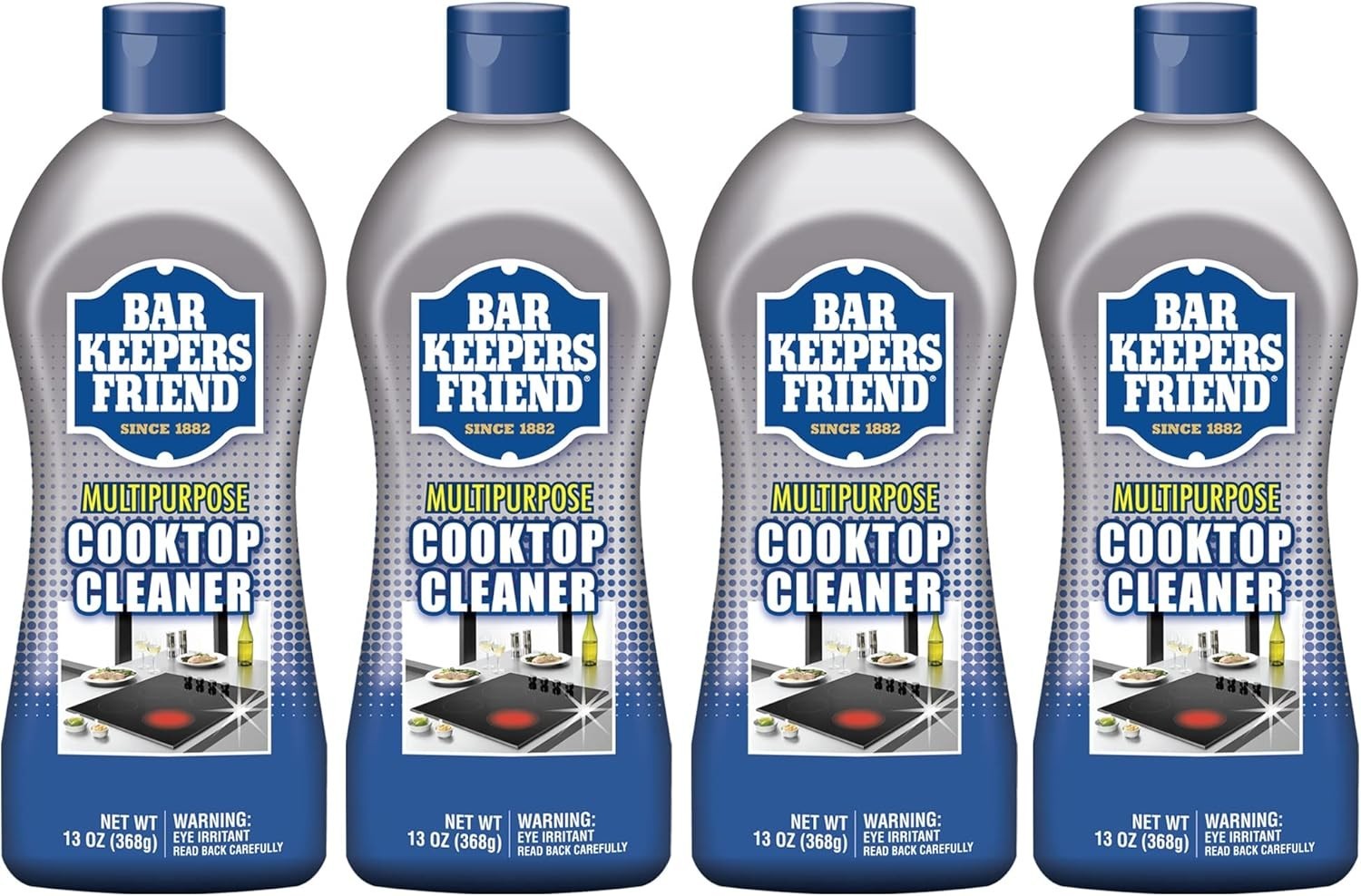 (4PKS-13oz Bottle) Bar Keepers Friend Cooktop Cleaner FREE FAST SHIPPING!