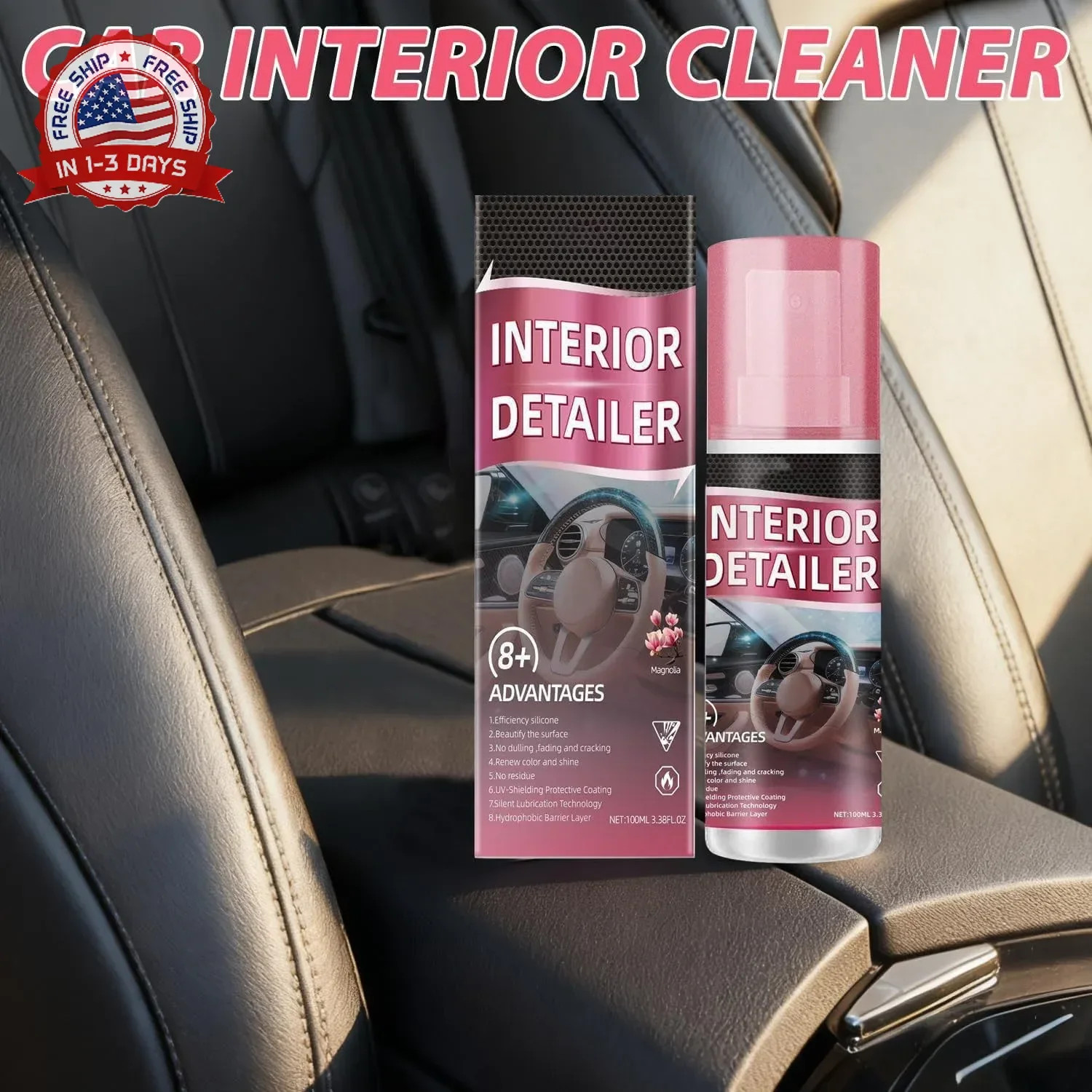 Polishing Cleaner Car Interior, Interior Detail Spray, Car Interior Detailing Cl
