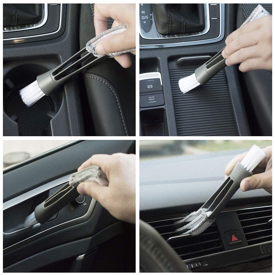 3 Pack Microfiber Car Duster Exterior Scratch Free Extendable Handle Interior