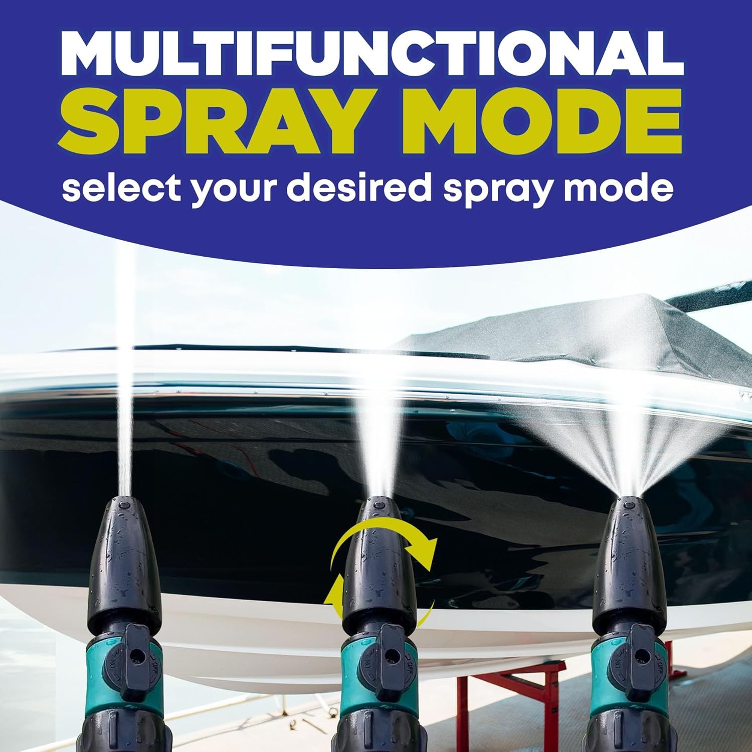 Salt Remover Flush Kit with High-Pressure Hose- Salt Gone Applicator for Boat