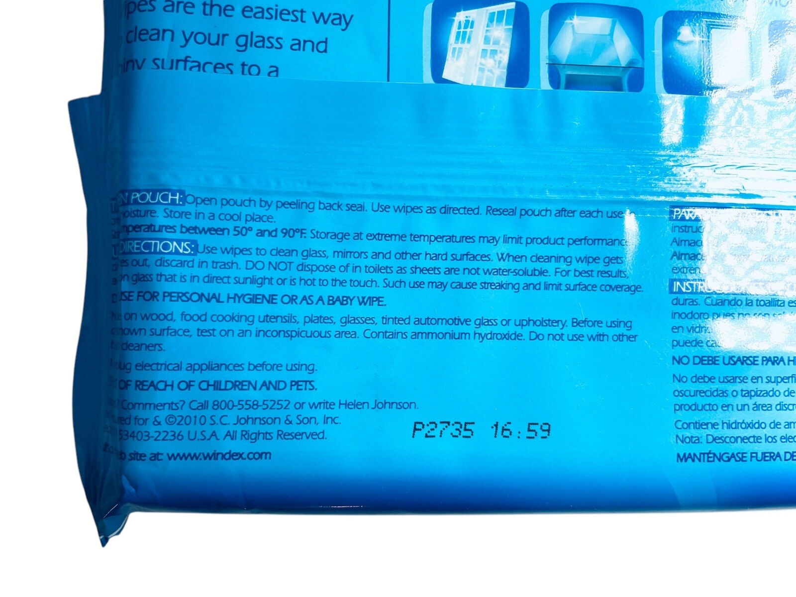 Windex Original Glass & Multi surface Wipes 28 Pk (each) Lot of 2