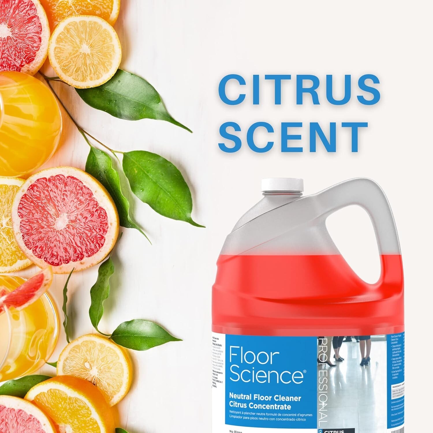 Gentle Deep Clean – Floor Science Citrus Concentrate, 1 Gallon, No Residue