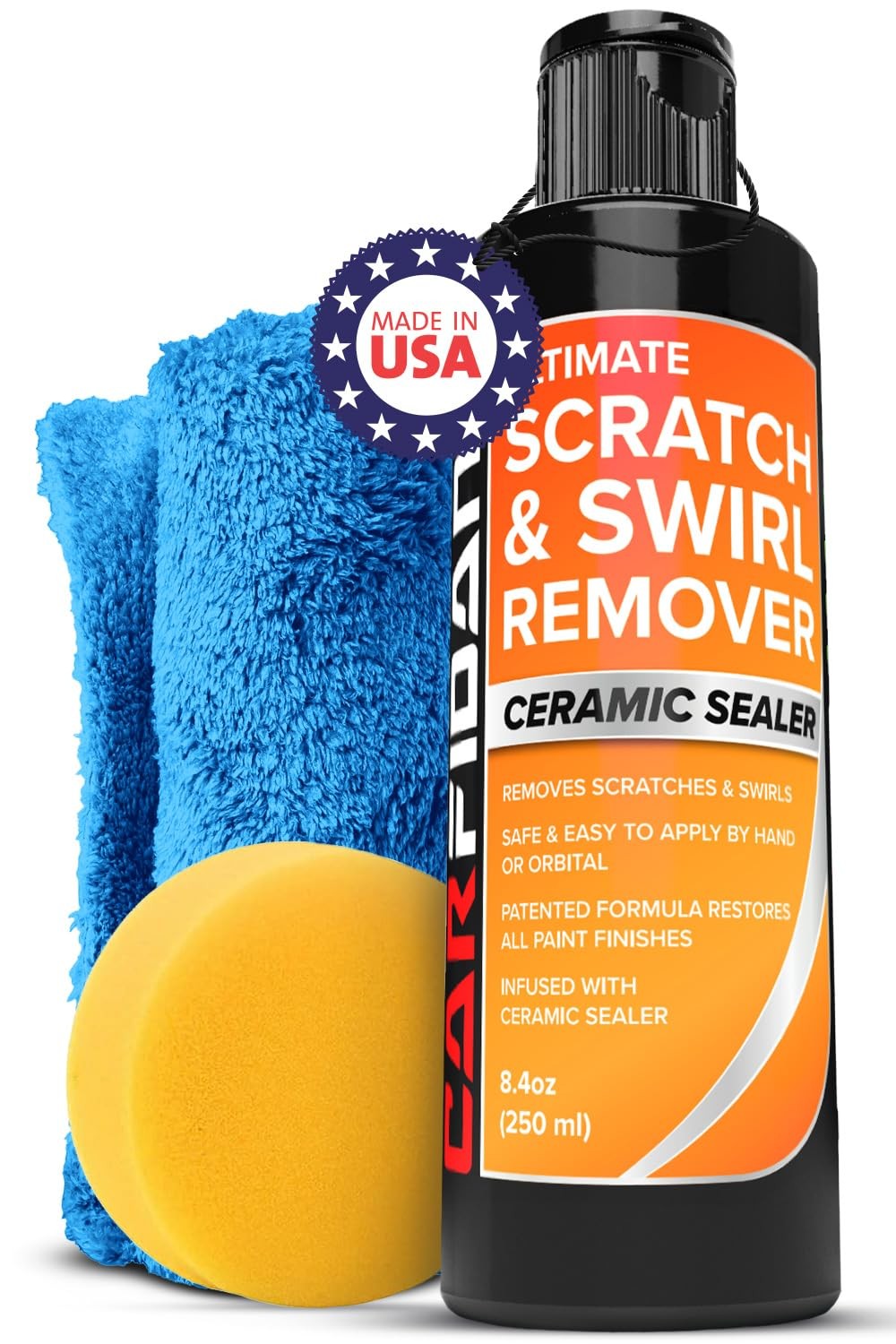 Scratch & Swirl Remover – Car Paint Polish Compound with Pad & Towel