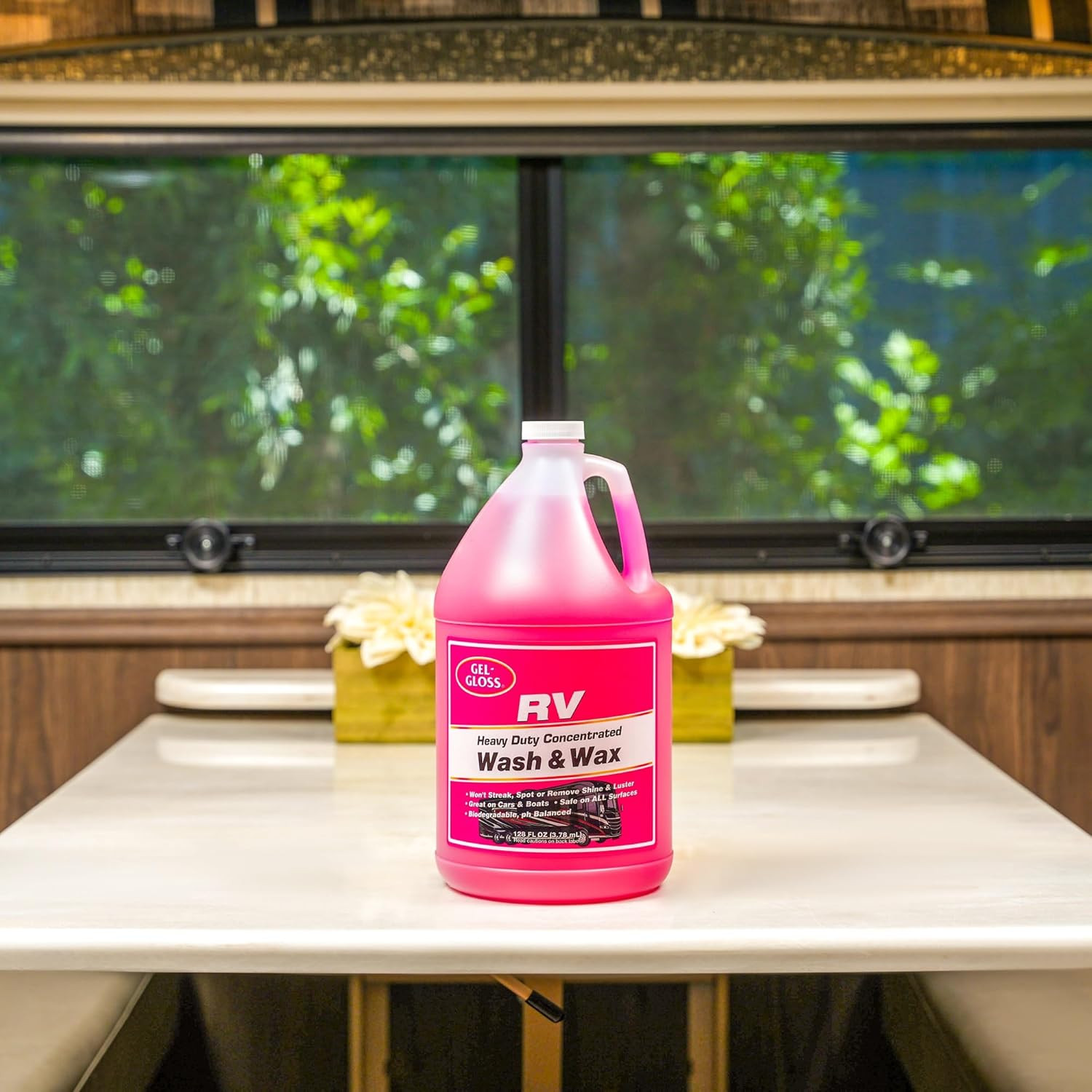 Gel Gloss RV Wash & Wax – Clean, Streak-Free, Reduced Water Spotting, Ph Neutral