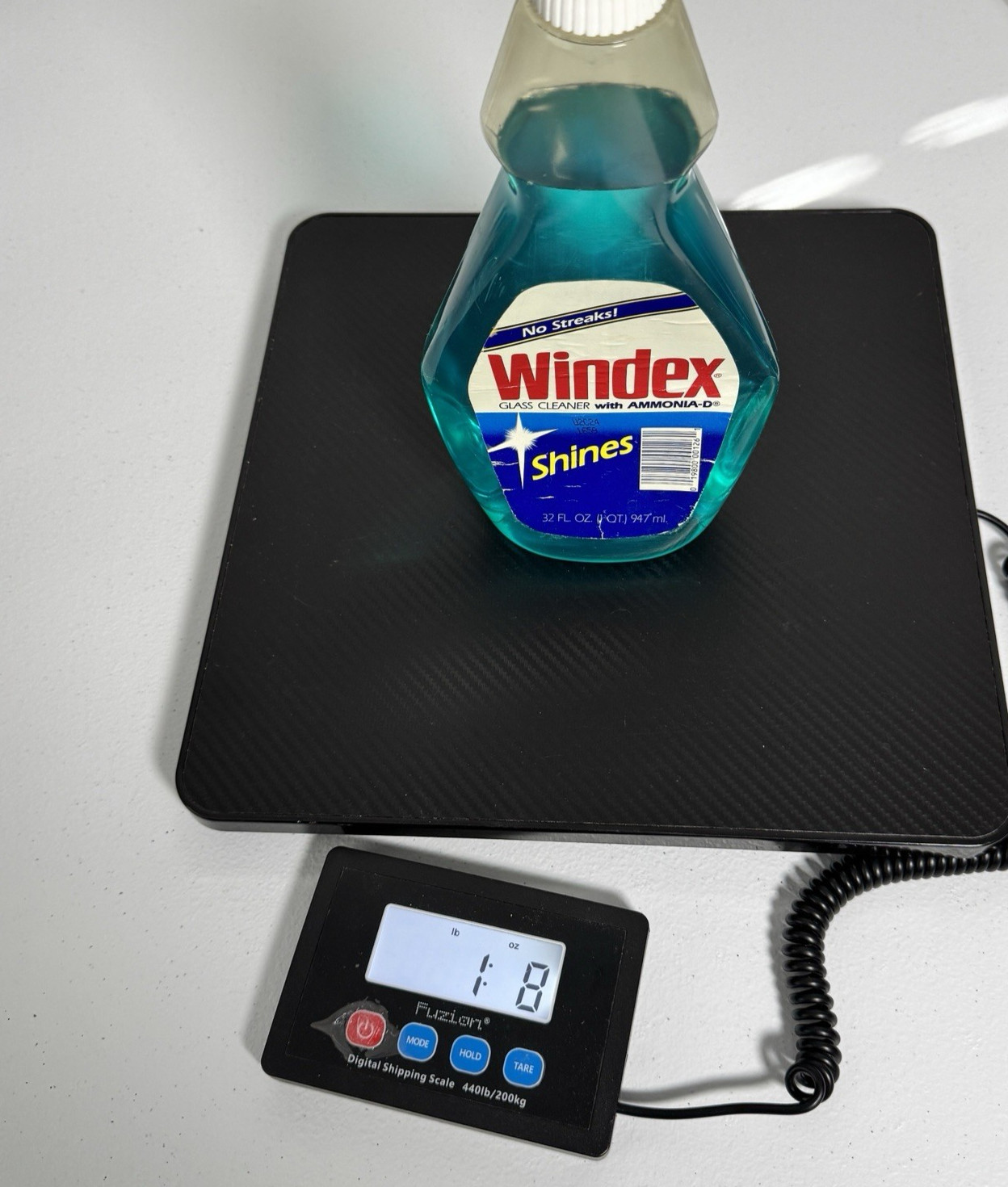 Vintage Windex No Streaks Glass Cleaner with Ammonia-D 80s Refill Partial Fill