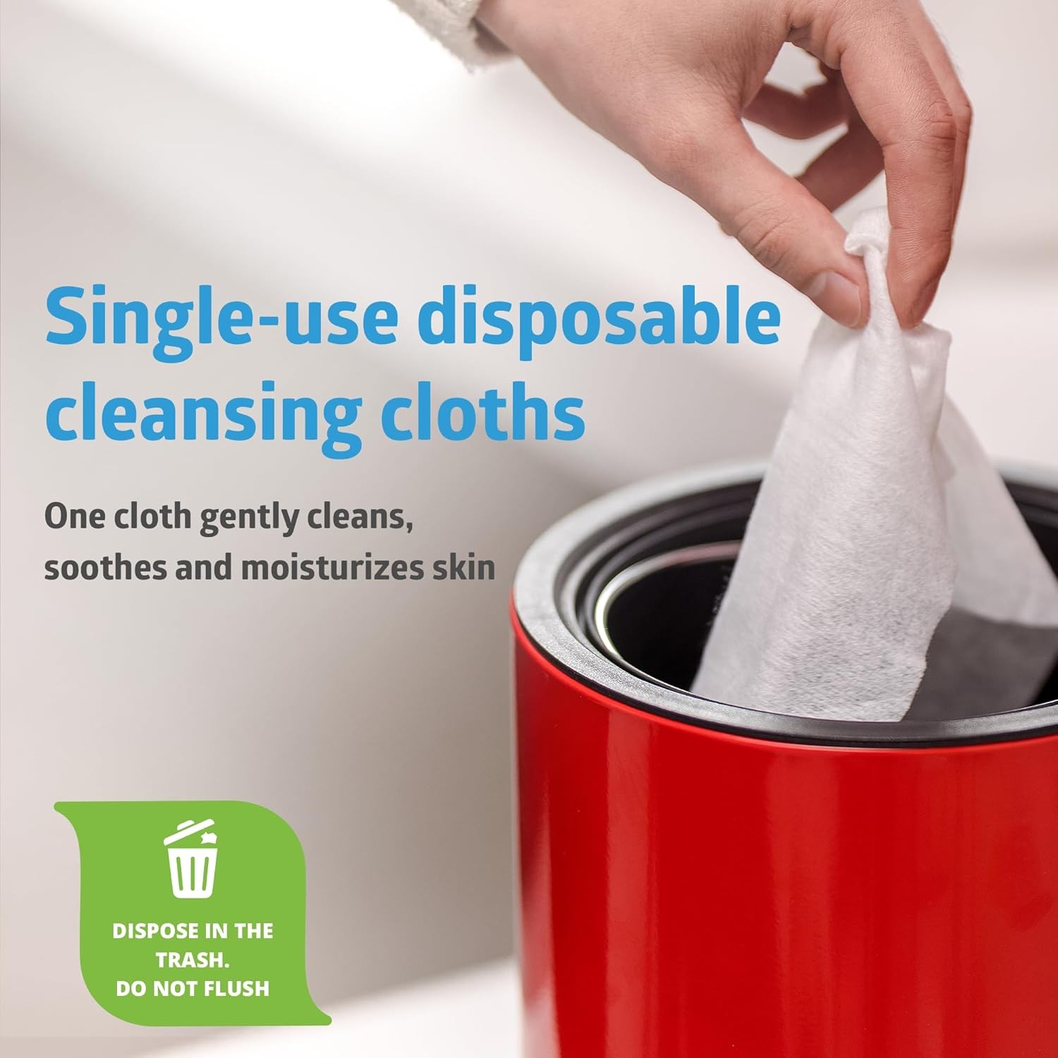FitRight e Personal Cleansing Cloth Wipes, Scented,Adult Lar
