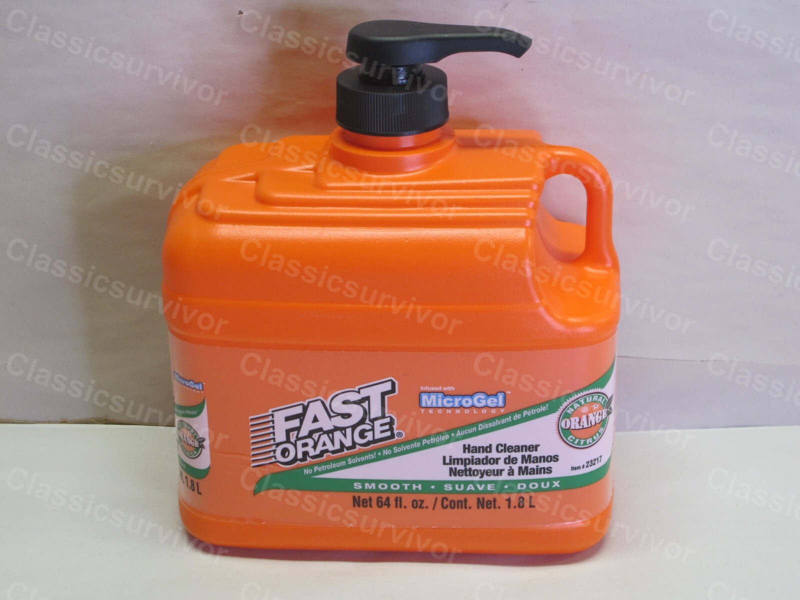 Permatex 23217 Fast Orange Smooth Lotion Hand Cleaner 64oz Bottle