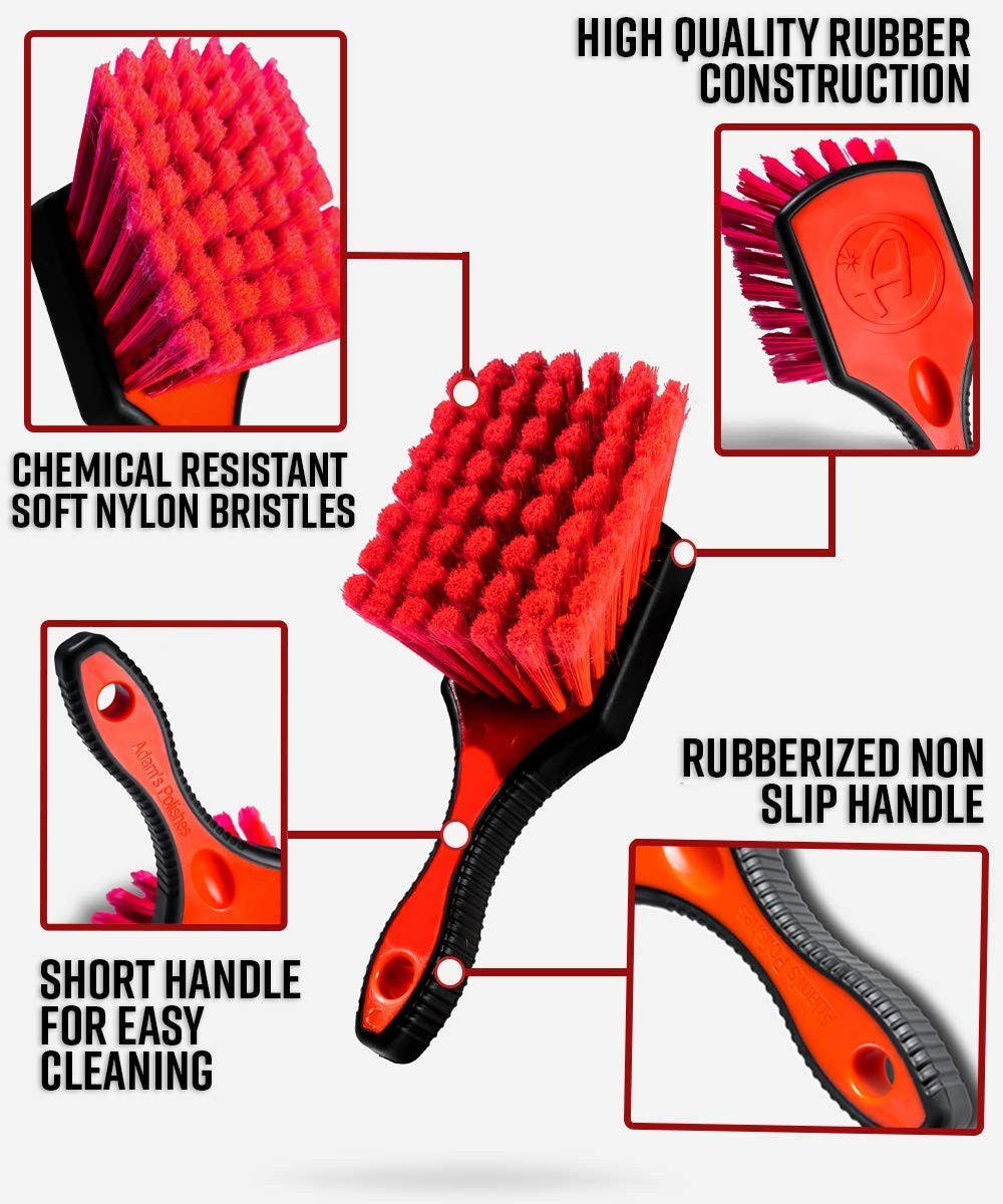 Wheel Brush Car Detailing Brush for Wheel Cleaner & Rim Cleaner Detailing Sup…