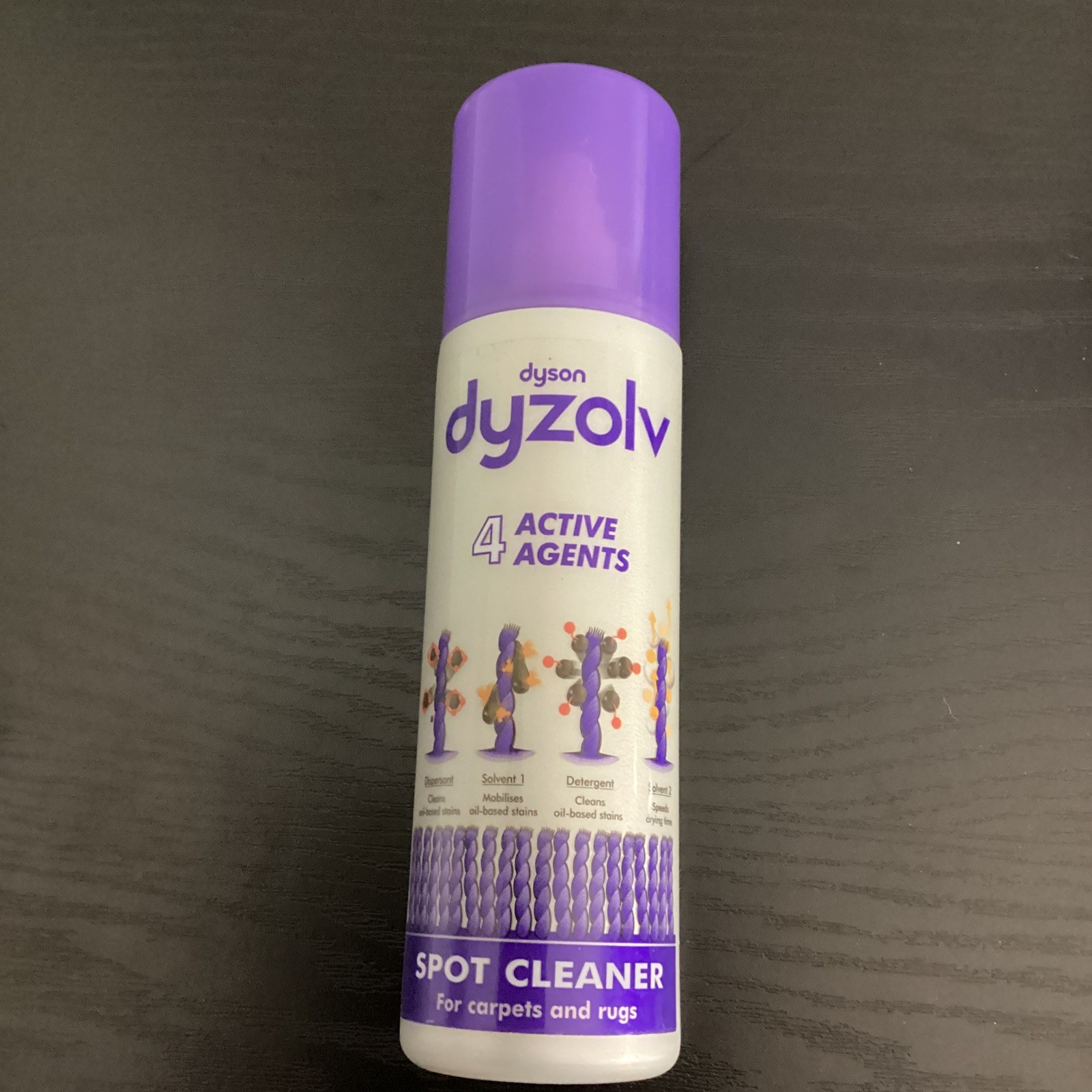 Dyson Dyzolv Spot Cleaner 8.5 oz Bottle For Carpets And Rugs Wool Safe 2001 New!