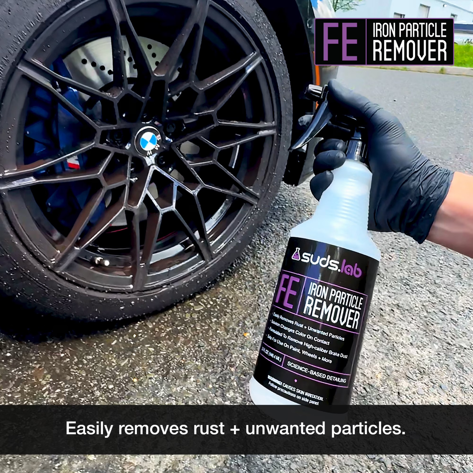 Suds Lab FE Iron Remover 32oz Color Changing Fallout Cleaner Spray