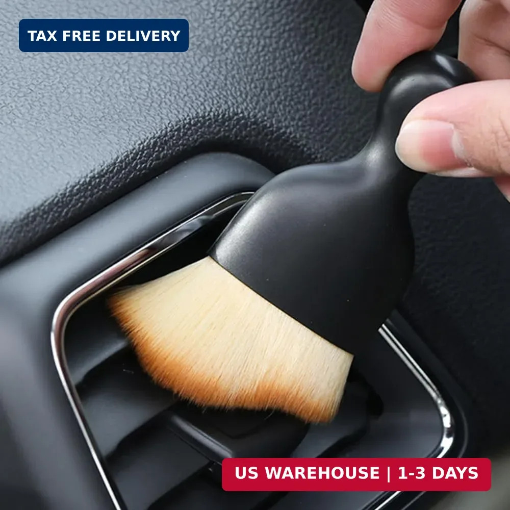 2 Pcs Car Detailing Brush, Car Wash Brush, Car Interior Cleaning Brush Ideal for