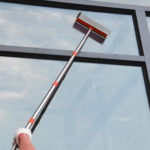 Window Squeegee Cleaner Tool Extension Pole 58″ Telescopic Washing Equipment