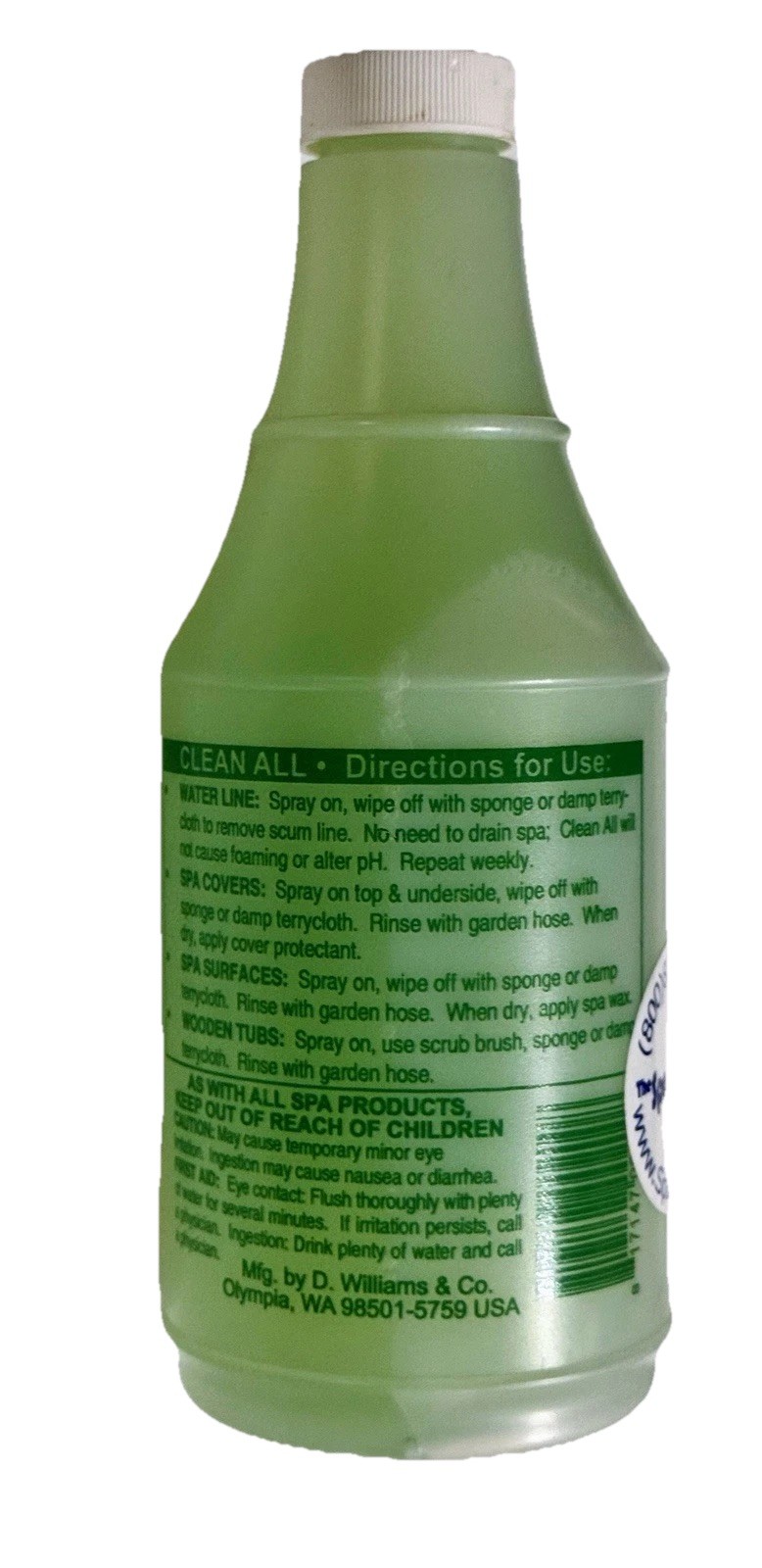 Clean All-C Concentrate Multi Surface Cleaner 16oz pH Neutral Biodegradable New