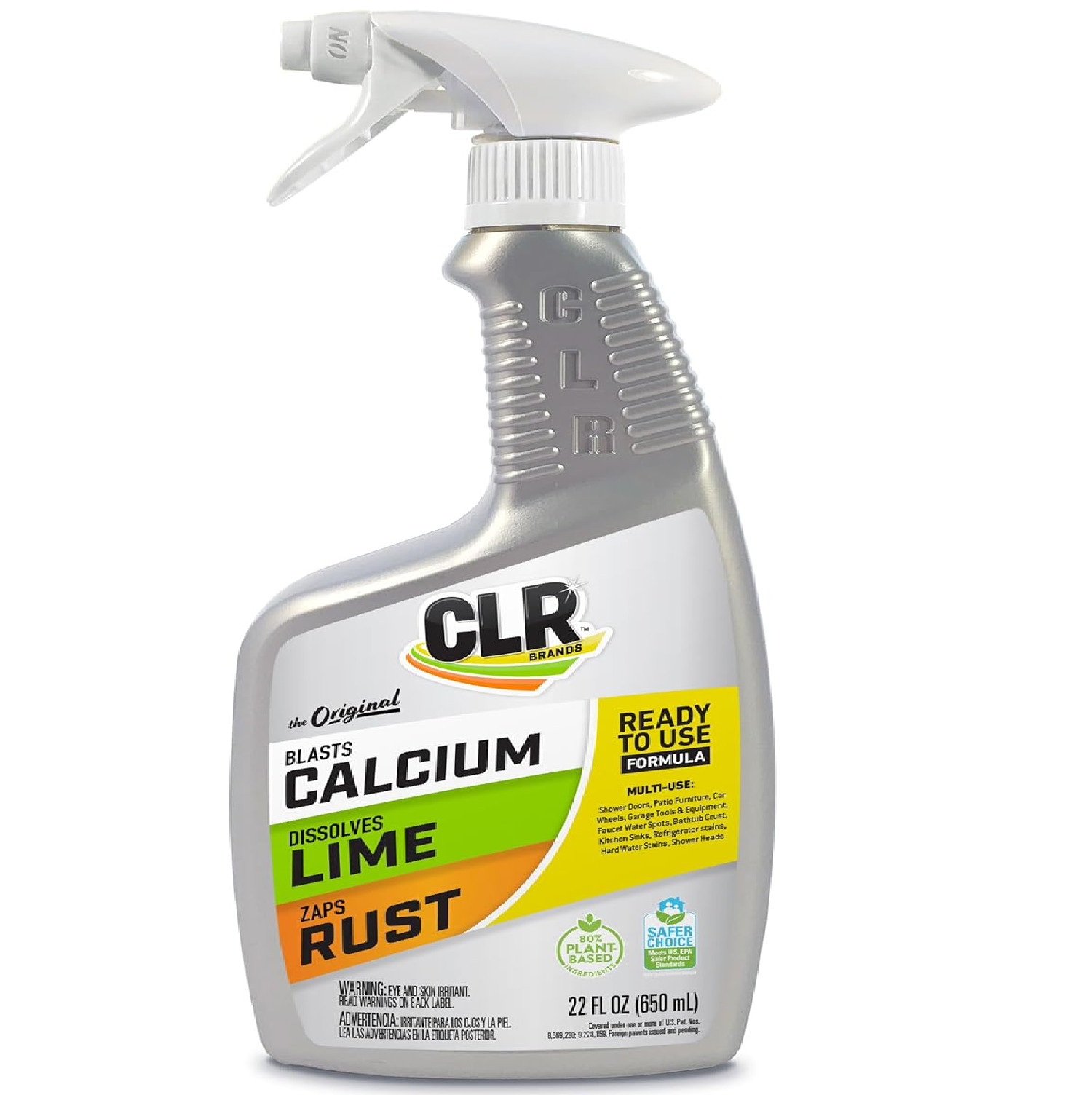 CLR Calcium Lime and Rust Remover EPA Safer Choice 22 oz Spray