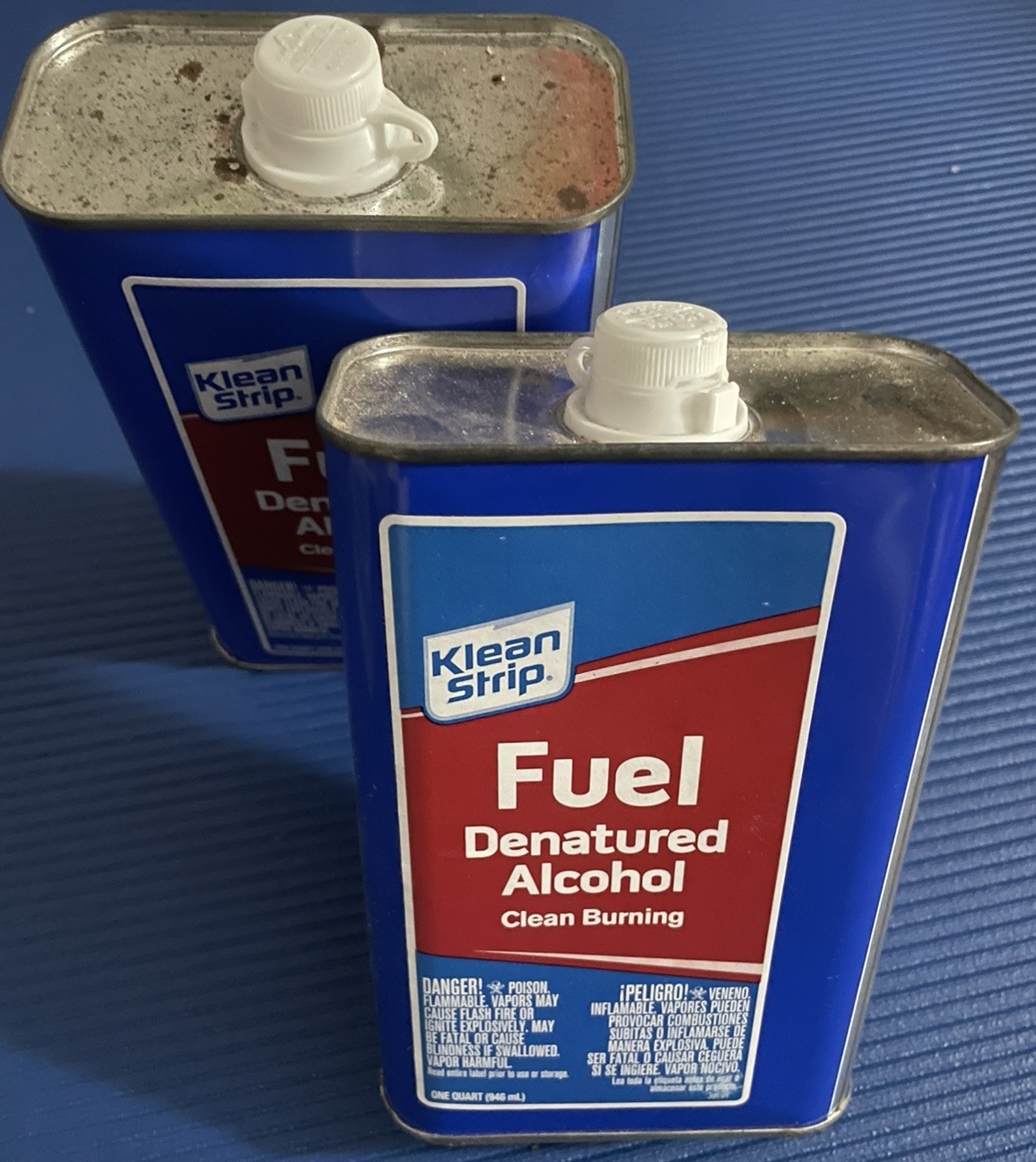 2 Klean Strip GSL26 Denatured Alcohol Clean Burning Fuel 1 Quart Each