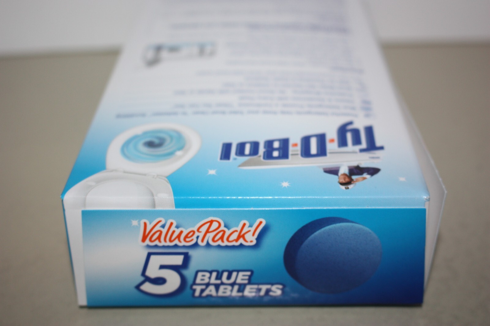 Ty-D-Bol Bleach Free Tablet Toilet Bowl Cleaners, 5 tablets NEW
