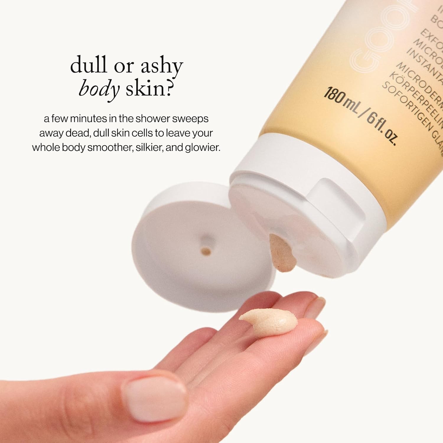 goop Beauty Microderm Body Polish | Exfoliating Scrub & Foaming Cleanser for G