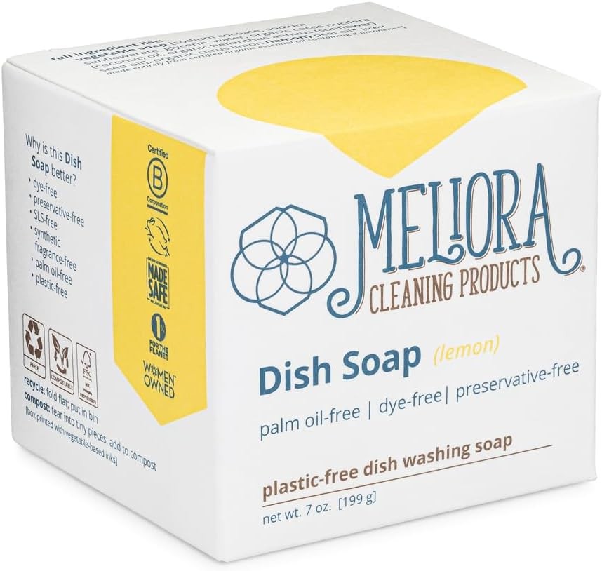 Meliora Dish Soap Bar Lemon Vegan