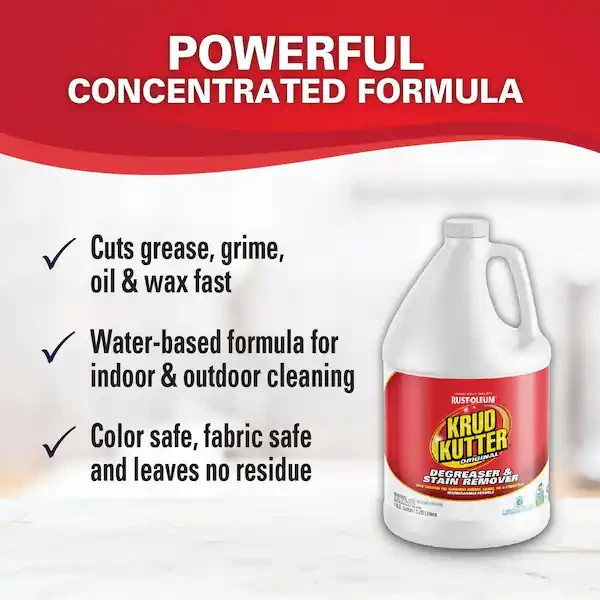 Krud Kutter Kk012 Cleaner/Degreaser Stain Remover, Jug, 1 Gal, Concentrated,
