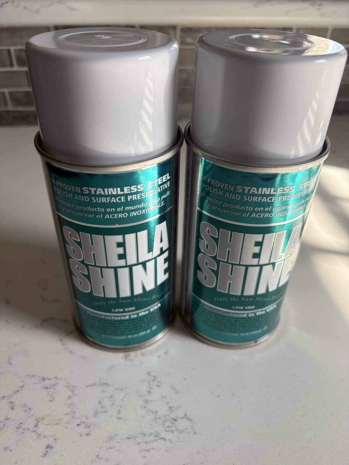 2-pack Sheila Shine Stainless Steel Cleaner Polish, 10oz, Works on Many Surfaces