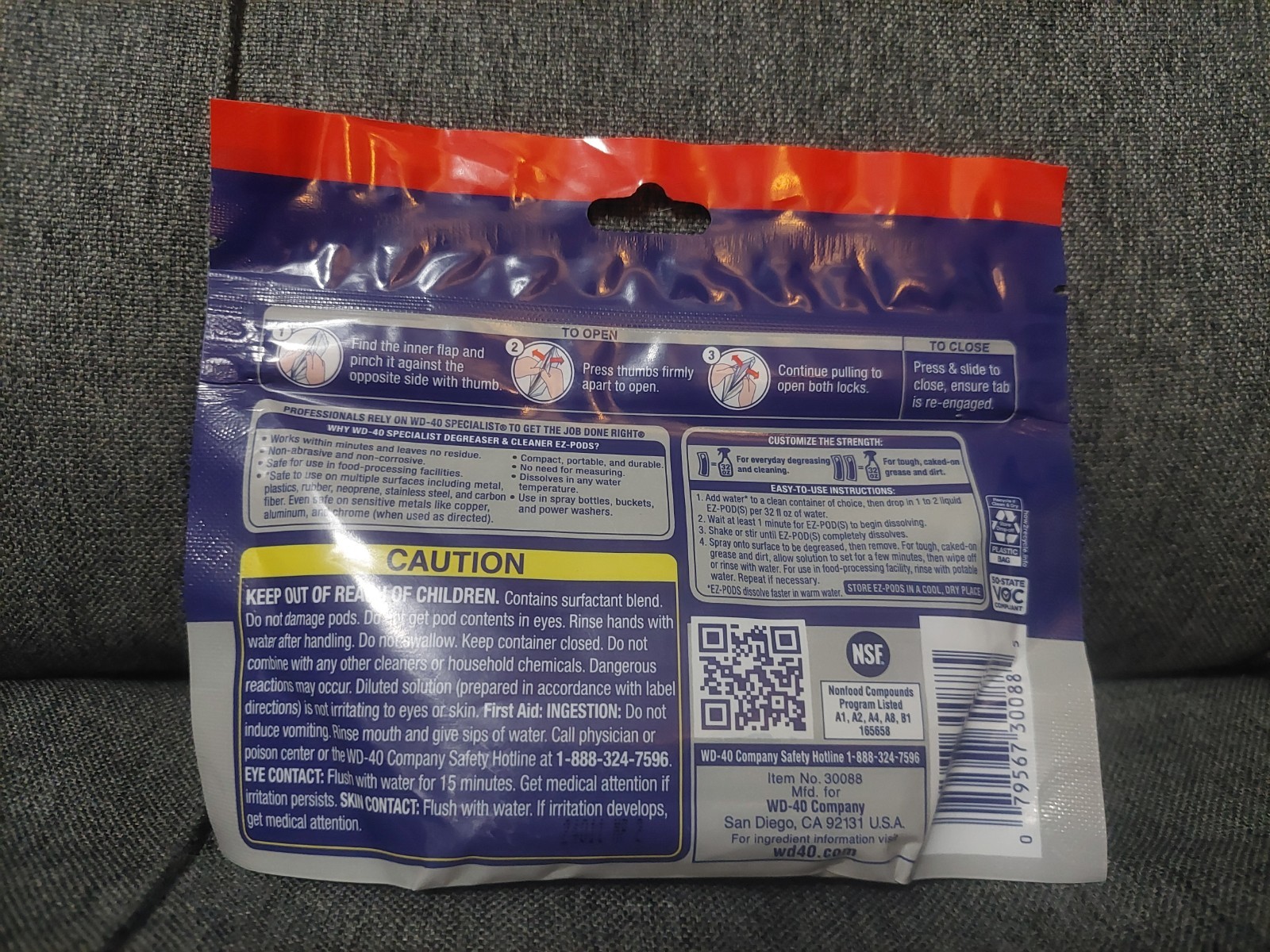 WD 40 Degreaser Cleaner EZ PODS Multi Surface Cleaning Pack of 5 028 Fl Oz