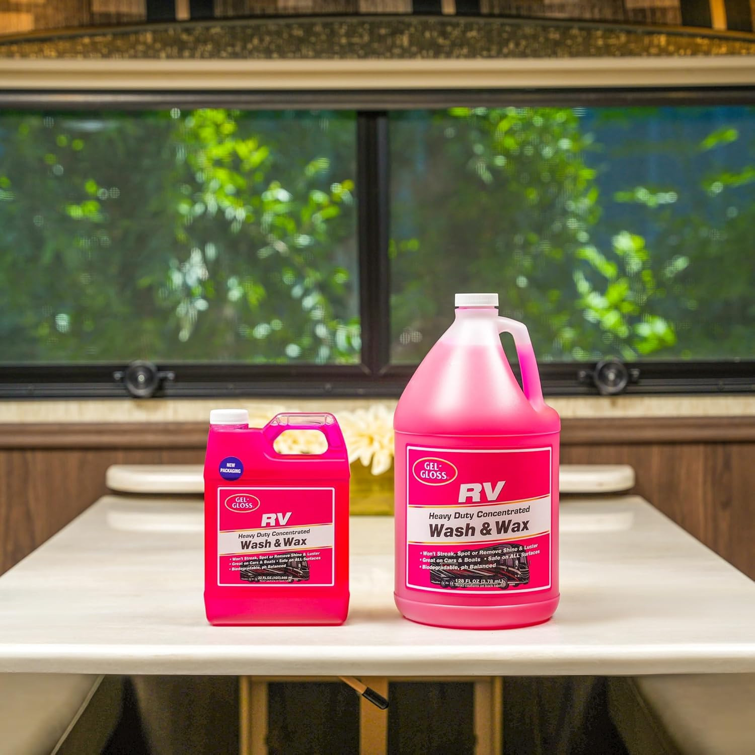 Gel Gloss RV Wash & Wax – Clean, Streak-Free, Reduced Water Spotting, Ph Neutral