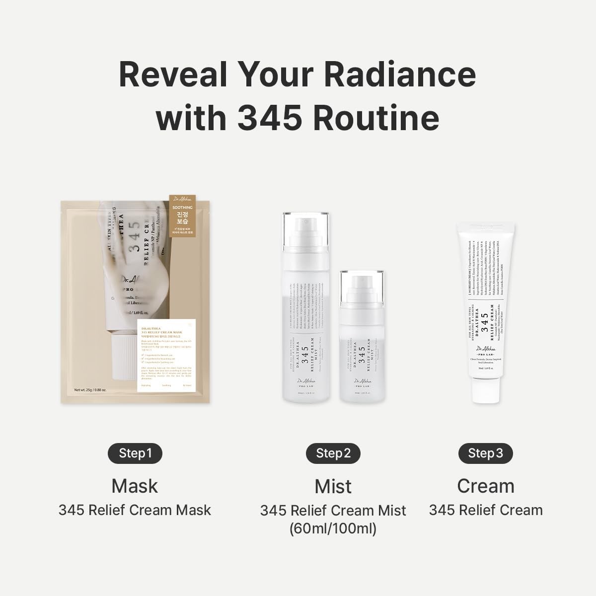 Dr.Althea 345 Relief Cream | Moisturizer for Soothing Recovery and Blemish Car