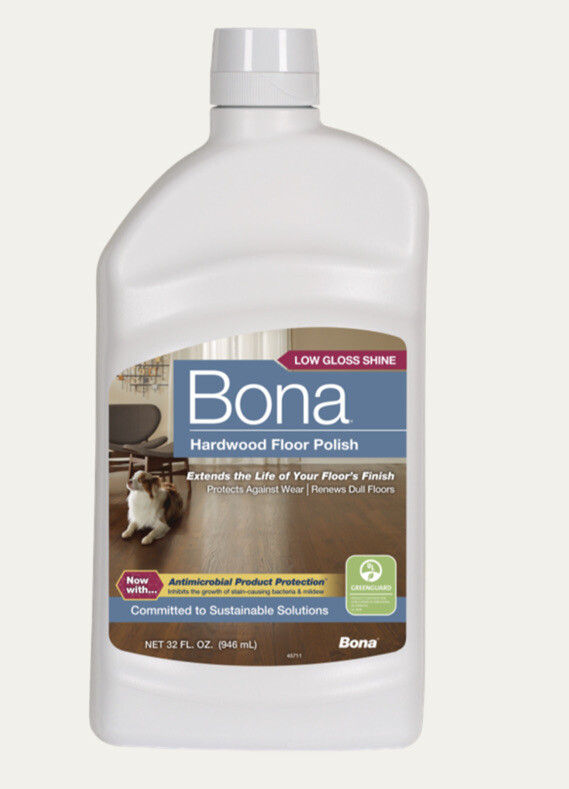 Bona WP500359001 Hardwood Floor Polish, Low Gloss Shine, 32 oz