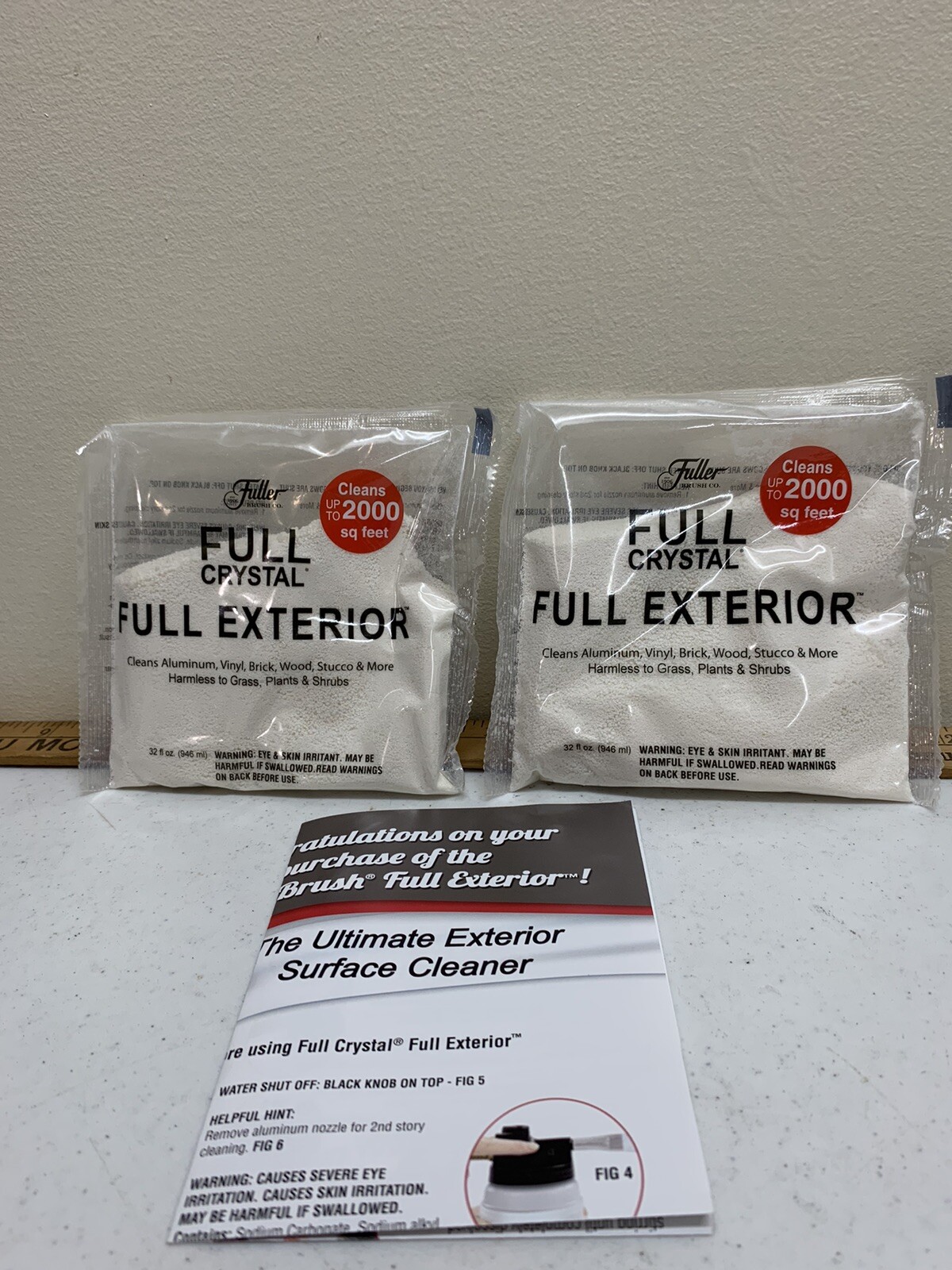 Fuller Full Crystal Exterior Cleaner 2 Pack Aluminum, Vinyl, Brick, Wood Stucco