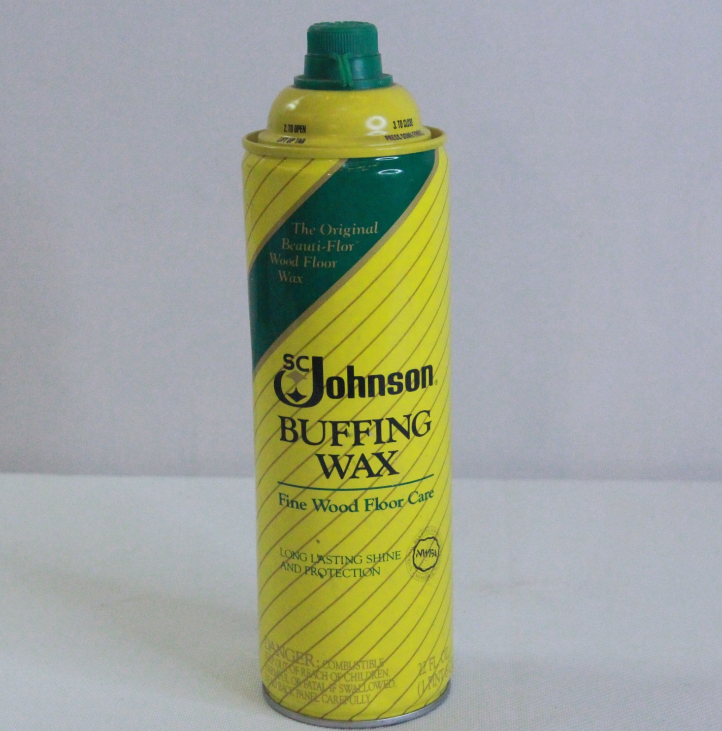 SC Johnson Buffing Wax Fine Wood Floor Care 22 fl oz Partially Used, Mostly Full