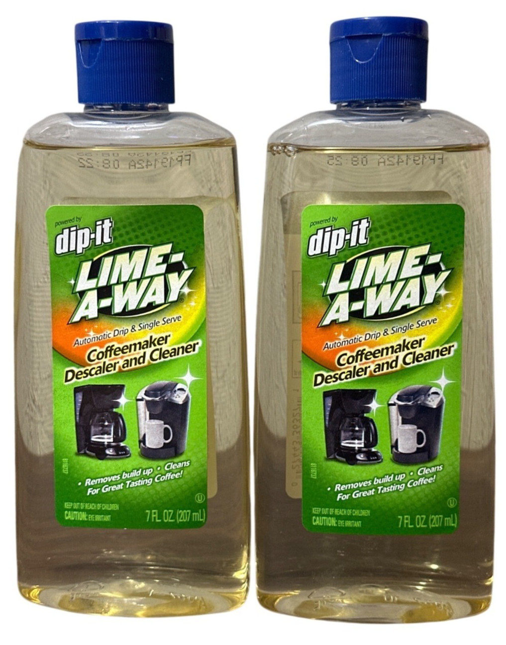 2x- Dip-It Lime-A-Way Coffeemaker Descaler & Cleaner 7 Fl Oz
